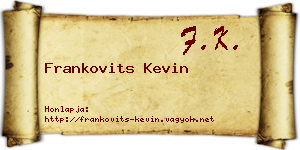 Frankovits Kevin névjegykártya